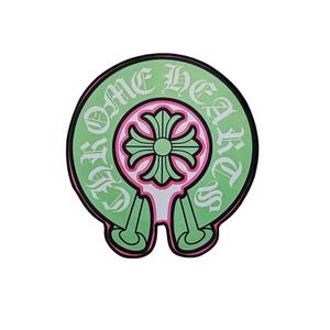 Chrome Hearts CH Green + Pink Rug Non Slip Back